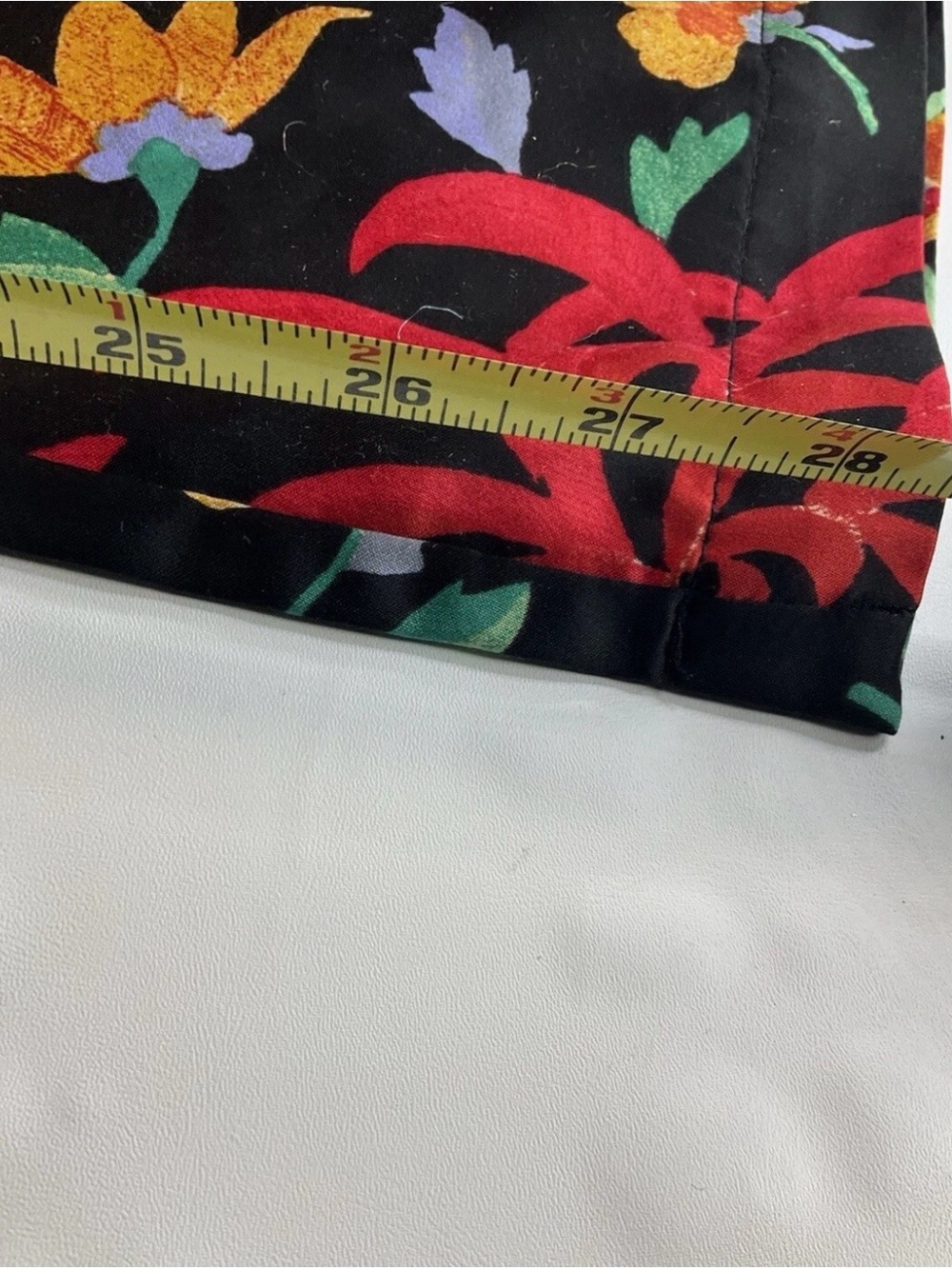 Natori Womens Satin Lounge Pajamas Set Red Floral Medium - Picture 4 of 7